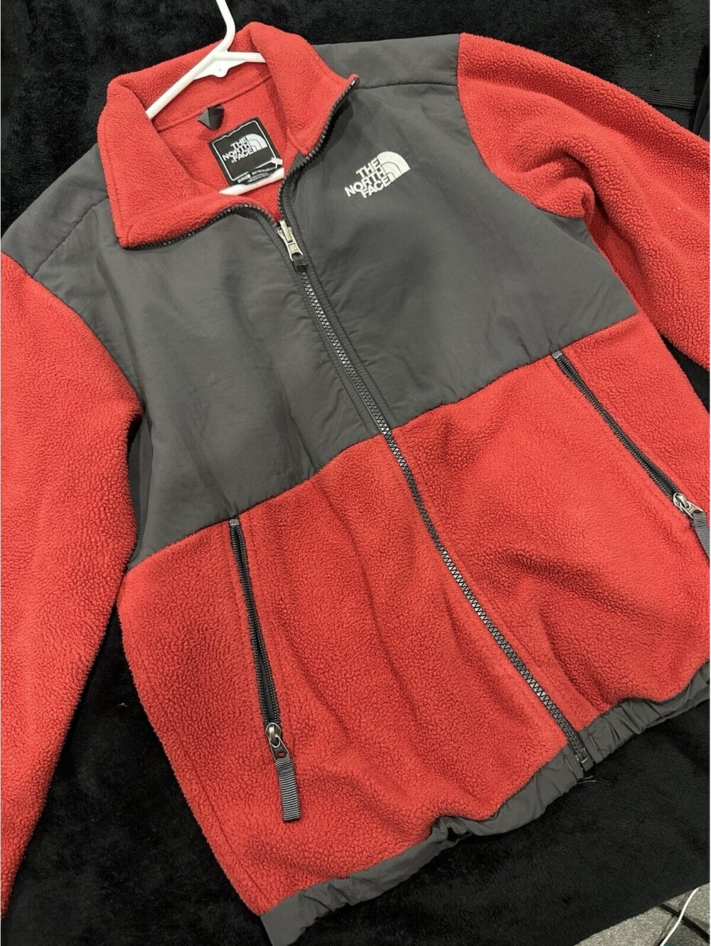 The North Face Denali Boys YL Colorblock Fleece Full Zip Jacket w/ Pockets-